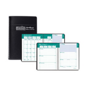 HOUSE OF DOOLITTLE 29402 Recycled Express Track Weekly/Monthly Appointment Book, 8 x 5, Black, 2022-2023