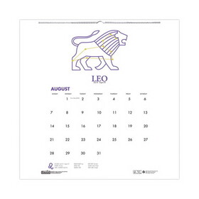 House of Doolittle HOD3185 Recycled Academic Zodiac Wall Calendar, 14 x 11, Multicolor Sheets, 12-Month (Aug to July): 2023