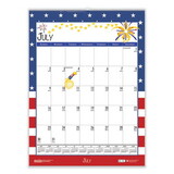 House of Doolittle HOD3395 Academic Year Recycled Seasonal Wall Calendar, Illustrated Seasons Artwork, 12 x 16.5, 12-Month (July to June): 2024 to 2025