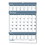HOUSE OF DOOLITTLE 343 Recycled Bar Harbor Three-Months-per-Page Wall Calendar, 15.5 x 22, 2022-2024, Price/EA