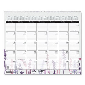 House of Doolittle HOD3469 Recycled Wild Flower Wall Calendar, Wild Flowers Artwork, 15 x 12, White/Multicolor Sheets, 12-Month (Jan to Dec): 2025