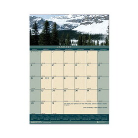 HOUSE OF DOOLITTLE HOD362 Recycled Landscapes Monthly Wall Calendar, 12 x 16.5, 2023