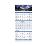 House of Doolittle HOD3636 Earthscapes Recycled 3-Month Vertical Wall Calendar, Scenic Photography, 8 x 17, White Sheets, 14-Month: Dec 2024 to Jan 2026