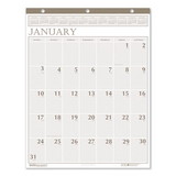 HOUSE OF DOOLITTLE 380 Recycled Large Print Monthly Wall Calendar, Leatherette Binding, 20 x 26, 2023