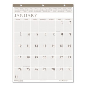 HOUSE OF DOOLITTLE 380 Recycled Large Print Monthly Wall Calendar, Leatherette Binding, 20 x 26, 2023