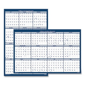 HOUSE OF DOOLITTLE 395 Recycled Poster Style Reversible Academic Yearly Calendar, 24 x 37, 2022-2023