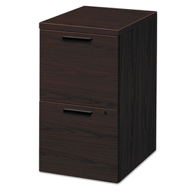 Hon HON105104NN 10500 Series Mobile Pedestal File, Left or Right, 2 Legal/Letter-Size File Drawers, Mahogany, 15.75" x 22.75" x 28"
