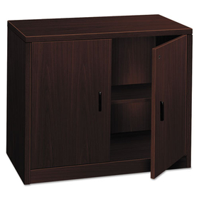 Hon HON105291NN 10500 Series Storage Cabinet w/Doors, 36w x 20d x 29.5h, Mahogany