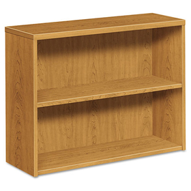 Hon HON105532CC 10500 Series Laminate Bookcase, Two-Shelf, 36w x 13.13d x 29.63h, Harvest