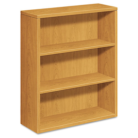 Hon HON105533CC 10500 Series Laminate Bookcase, Three-Shelf, 36w x 13.13d x 43.38h, Harvest