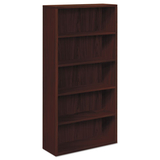 HON HON105535NN 10500 Series Laminate Bookcase, Five-Shelf, 36w X 13-1/8d X 71h, Mahogany