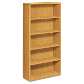 Hon HON10755CC 10700 Series Wood Bookcase, Five Shelf, 36w X 13 1/8d X 71h, Harvest