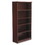 HON H10755.COGNCOGN 10700 Series Wood Bookcase, Five Shelf, 36w x 13 1/8d x 71h, Cognac, Price/EA