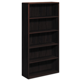 Hon HON10755NN 10700 Series Wood Bookcase, Five Shelf, 36w X 13 1/8d X 71h, Mahogany