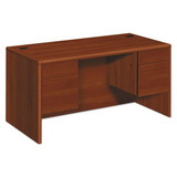 HON H10771.COGNCOGN 10700 Series Desk, 3/4 Height Double Pedestals, 60w x 30d x 29.5h, Cognac