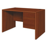 HON HON107885RCO 10700 Series Single Pedestal Desk with Three-Quarter Height Right Pedestal, 48