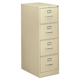 Hon HON314CPL 310 Series Vertical File, 4 Legal-Size File Drawers, Putty, 18.25" x 26.5" x 52"