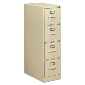 Hon HON314PL 310 Series Vertical File, 4 Letter-Size File Drawers, Putty, 15" x 26.5" x 52"