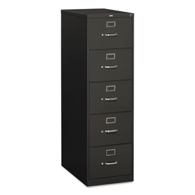 HON HON315CPS 310 Series Vertical File, 5 Legal-Size File Drawers, Charcoal, 18.25" x 26.5" x 60"