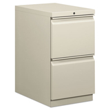 Hon HON33823RQ Efficiencies Mobile Pedestal File W/two File Drawers, 22-7/8d, Light Gray