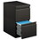 Hon HON33823RS Brigade Mobile Pedestal, Left or Right, 2 Letter-Size File Drawers, Charcoal, 15" x 22.88" x 28", Price/EA