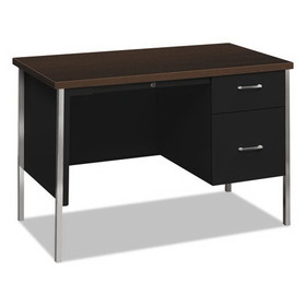 HON H34002R.MOCH.P 34000 Series Right Pedestal Desk, 45.25w x 24d x 29.5h, Mocha/Black
