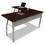 HON H38292L.B9.Q 38000 Series Single Pedestal Desk, Left, 66w x 30d x 30h, Silver Mesh/Light Gray, Price/EA