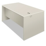HON H38932.B9.Q 38000 Series Desk Shell, Radius Edge, 60w x 30d x 30h, Silver Mesh/Light Gray