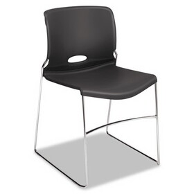 Hon HON4041LA Olson Stacker High Density Chair, Supports Up to 300 lb, 17.75" Seat Height, Lava Seat, Lava Back, Chrome Base, 4/Carton