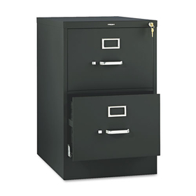 Hon HON512CPP 510 Series Vertical File, 2 Legal-Size File Drawers, Black, 18.25" x 25" x 29"