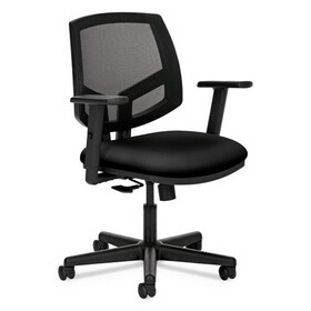 Hon HON5713GA10T Volt Series Mesh Back Task Chair with Synchro-Tilt, Supports Up to 250 lb, 17.75" to 21.88" Seat Height, Black