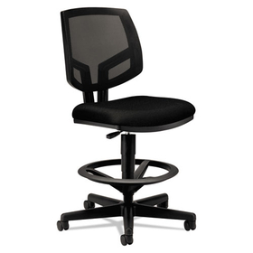 Hon HON5715GA10T Volt Series Mesh Back Adjustable Task Stool, Supports Up to 275 lb, 22.88" to 32.38" Seat Height, Black