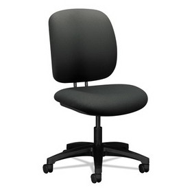HON HON5901CU19T ComforTask Task Swivel Chair, Supports Up to 300 lb, 15" to 20" Seat Height, Iron Ore Seat/Back, Black Base