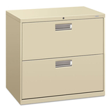 Hon HON672LL 600 Series Two-Drawer Lateral File, 30w X 19-1/4d, Putty