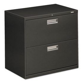 Hon HON672LS Brigade 600 Series Lateral File, 2 Legal/Letter-Size File Drawers, Charcoal, 30" x 18" x 28"