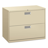 Hon HON682LL 600 Series Two-Drawer Lateral File, 36w X 19-1/4d, Putty