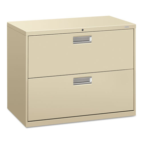 Hon HON682LL Brigade 600 Series Lateral File, 2 Legal/Letter-Size File Drawers, Putty, 36" x 18" x 28"