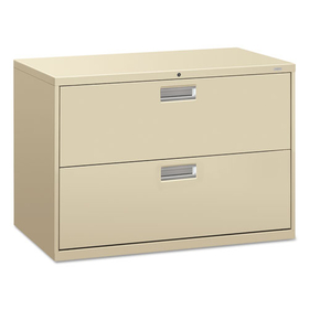 Hon HON692LL Brigade 600 Series Lateral File, 2 Legal/Letter-Size File Drawers, Putty, 42" x 18" x 28"