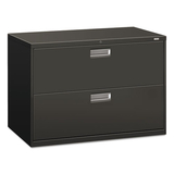 Hon HON692LS 600 Series Two-Drawer Lateral File, 42w X 19-1/4d, Charcoal