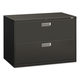 Hon HON692LS Brigade 600 Series Lateral File, 2 Legal/Letter-Size File Drawers, Charcoal, 42" x 18" x 28"