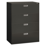 Hon HON694LS 600 Series Four-Drawer Lateral File, 42w X 19-1/4d, Charcoal
