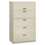 Hon HON695LQ Brigade 600 Series Lateral File, 4 Legal/Letter-Size File Drawers, 1 Roll-Out File Shelf, Light Gray, 42" x 18" x 64.25", Price/EA