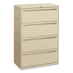 Hon HON784LL Brigade 700 Series Lateral File, 4 Legal/Letter-Size File Drawers, Putty, 36" x 18" x 52.5"