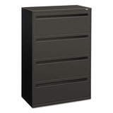 Hon HON784LS 700 Series Four-Drawer Lateral File, 36w X 19-1/4d, Charcoal