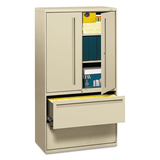 Hon HON785LSL 700 Series Lateral File W/storage Cabinet, 36w X 19-1/4d, Putty