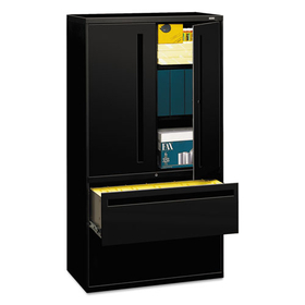 Hon HON785LSP 700 Series Lateral File W/storage Cabinet, 36w X 19-1/4d, Black