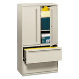 Hon HON785LSQ 700 Series Lateral File W/storage Cabinet, 36w X 19-1/4d, Light Gray