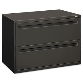 Hon HON792LS Brigade 700 Series Lateral File, 2 Legal/Letter-Size File Drawers, Charcoal, 42" x 18" x 28"