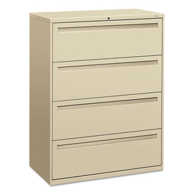 Hon HON794LL Brigade 700 Series Lateral File, 4 Legal/Letter-Size File Drawers, Putty, 42" x 18" x 52.5"