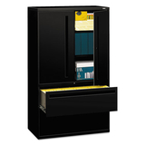 Hon HON795LSP 700 Series Lateral File W/storage Cabinet, 42w X 19-1/4d, Black